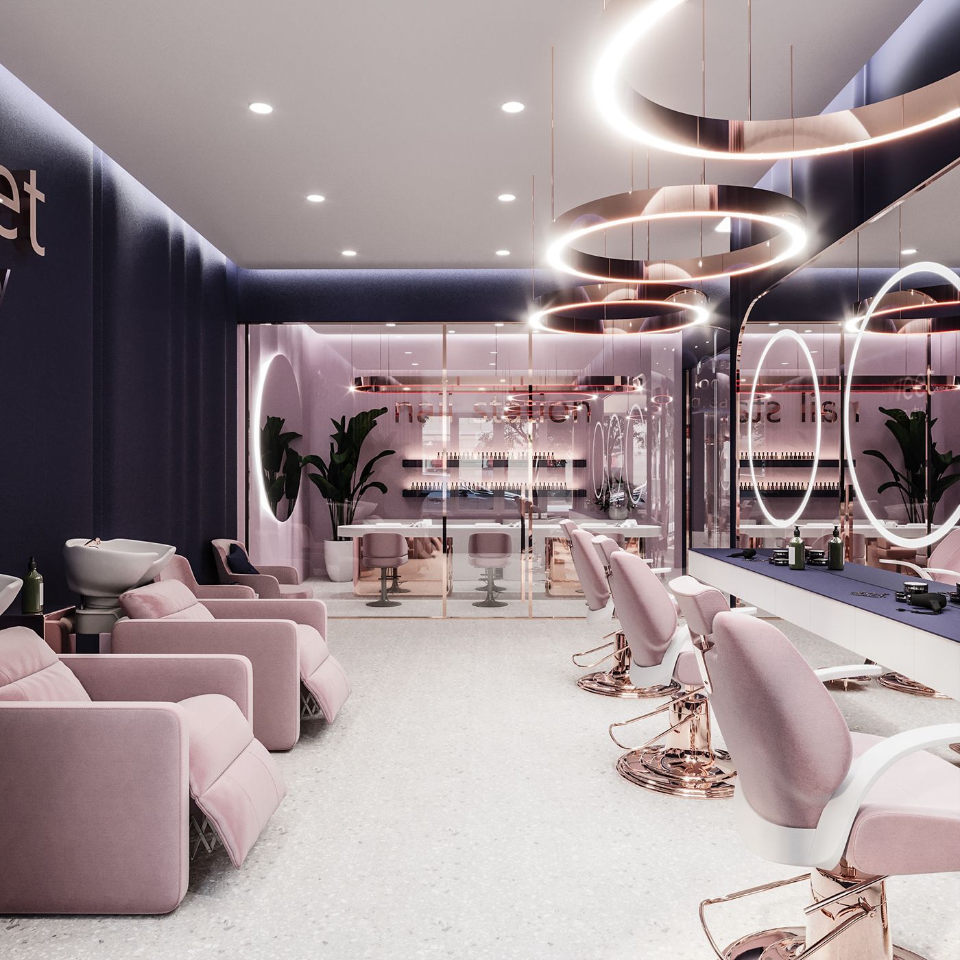 Beauty salon interior
